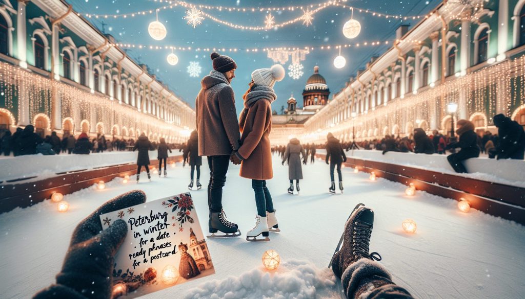 Петербург зимой: катки и огни — для свидания, готовые фразы для открытки