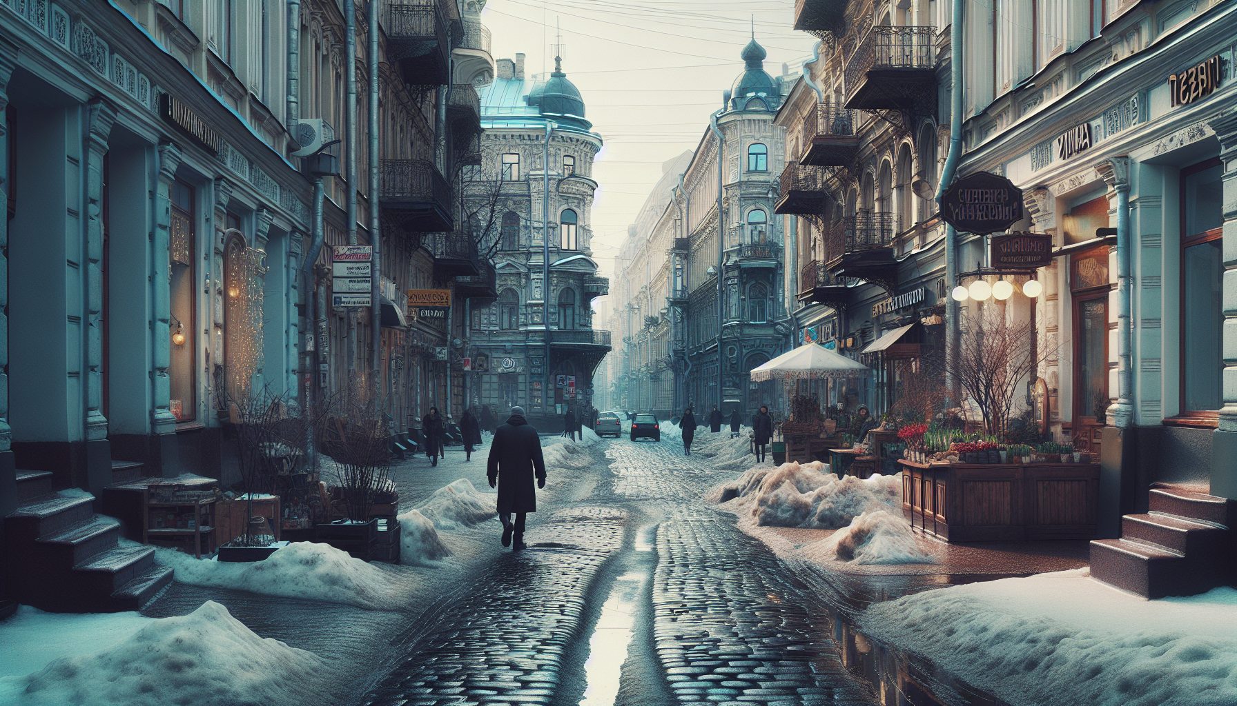 Оттепель и первые шаги по Петроградской стороне