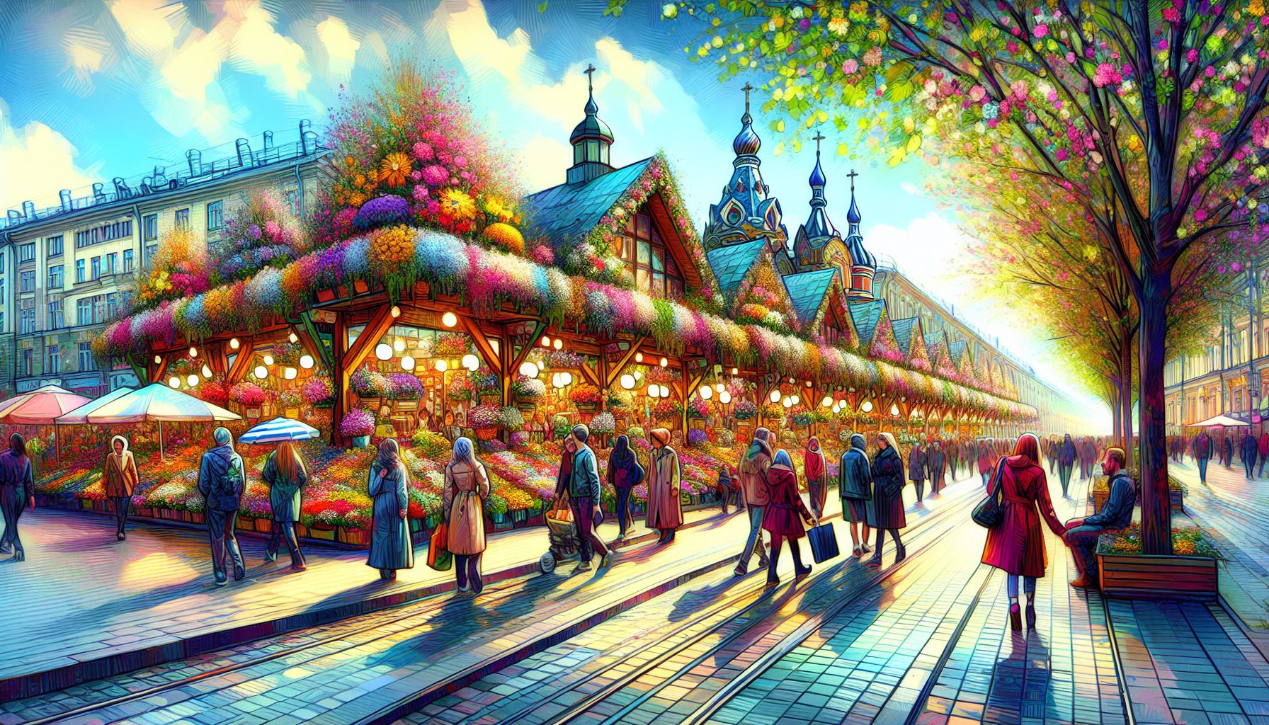 Весенние прогулки и свидания возле Горьковской