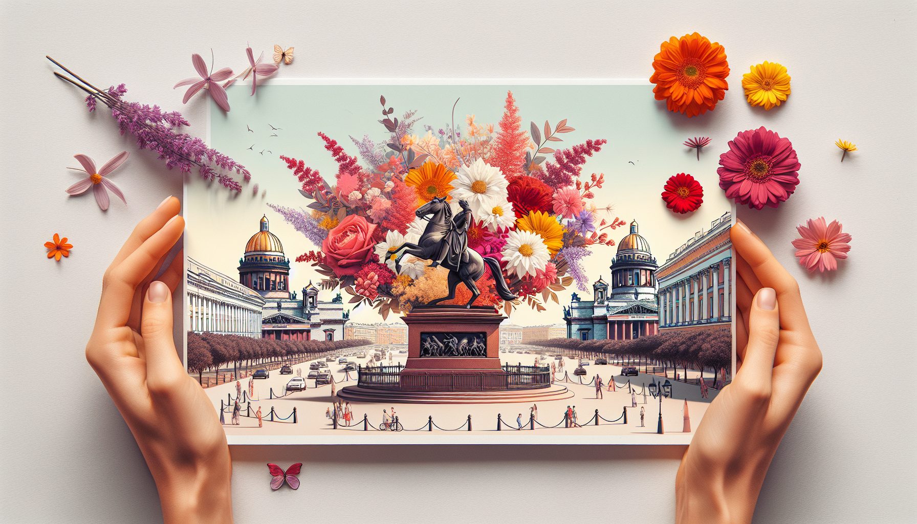 Как атмосферу города подчеркивает букет