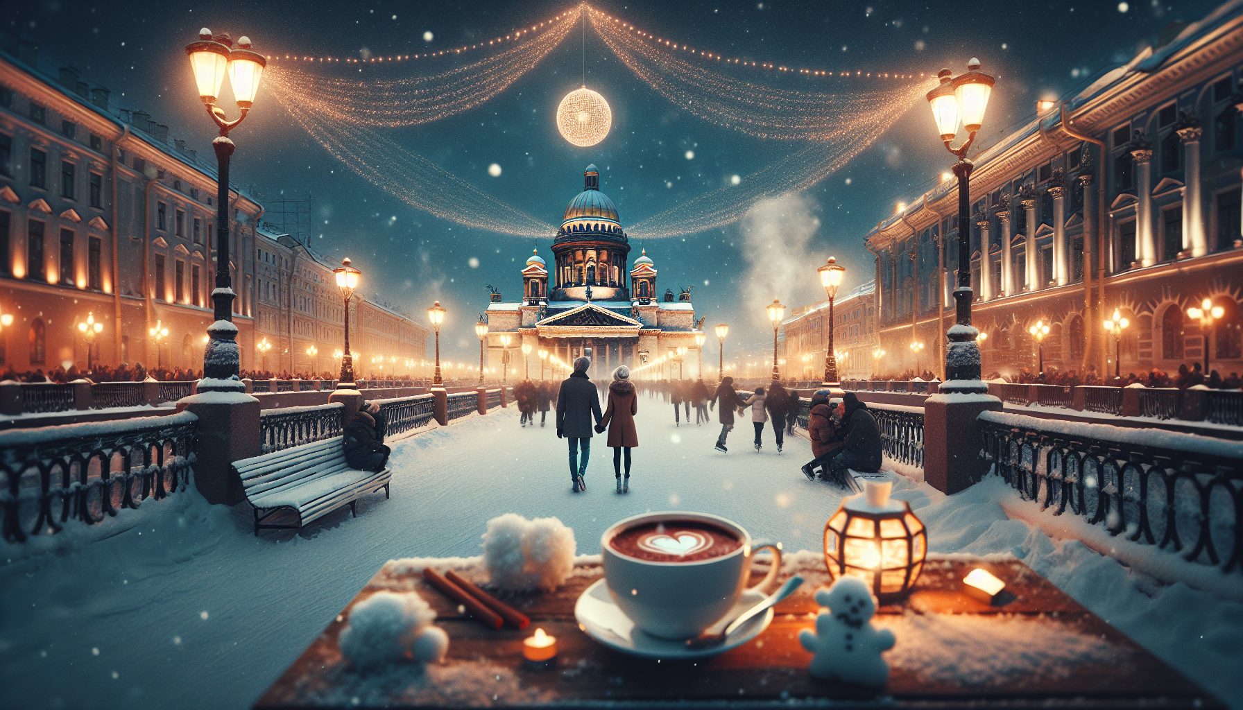 Зимний Петербург — город для свиданий и горячего какао