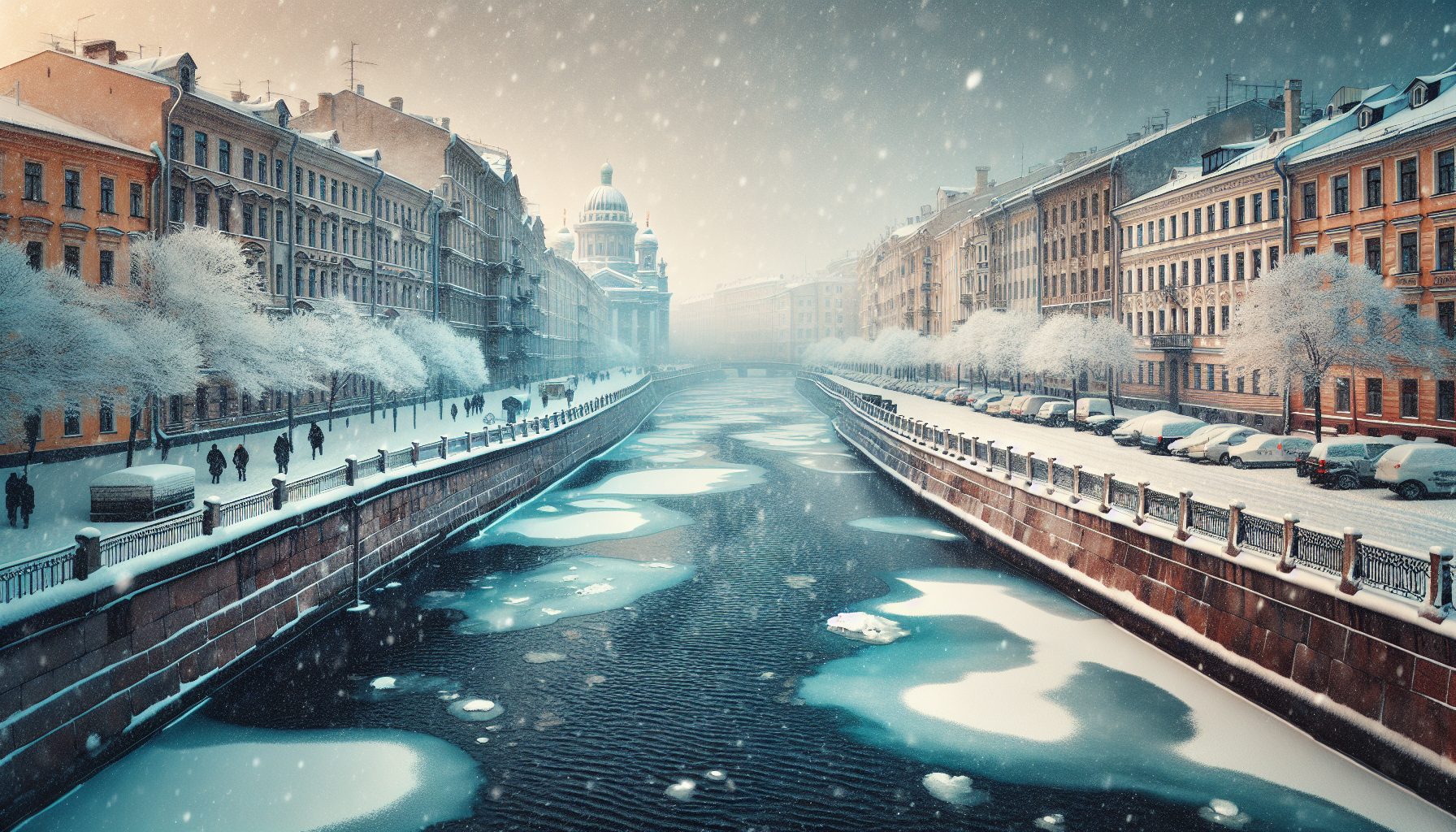 Зимний город и его водная поэзия
