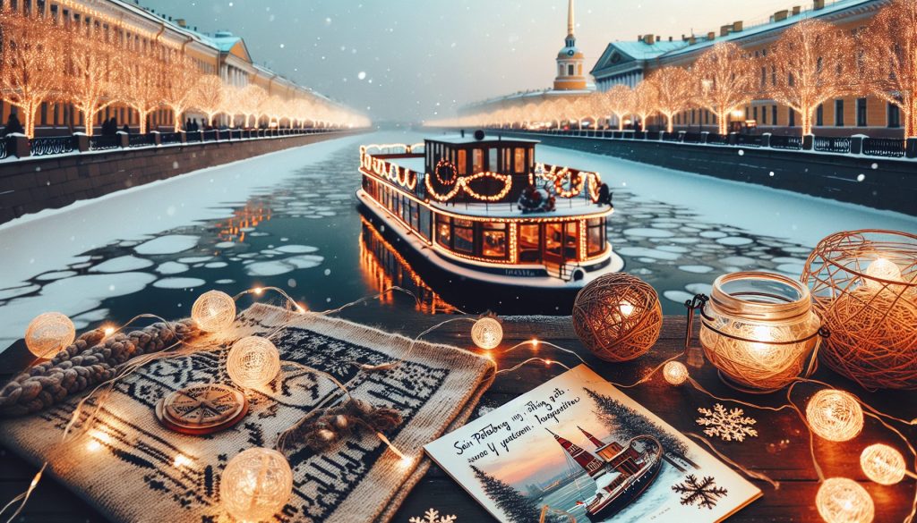 Петербург зимой: катки и огни — для прогулки на теплоходе, готовые фразы для открытки