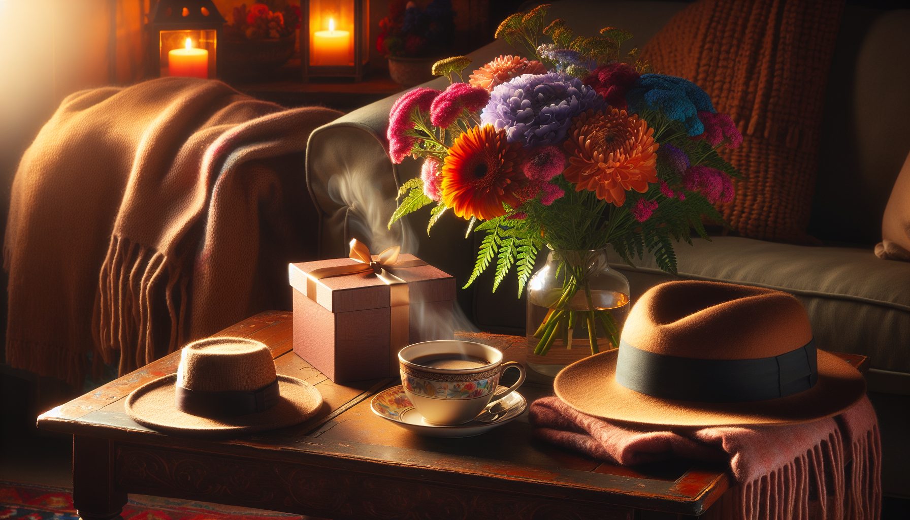 Кофе, пледы и цветы: готовим вечер правильно