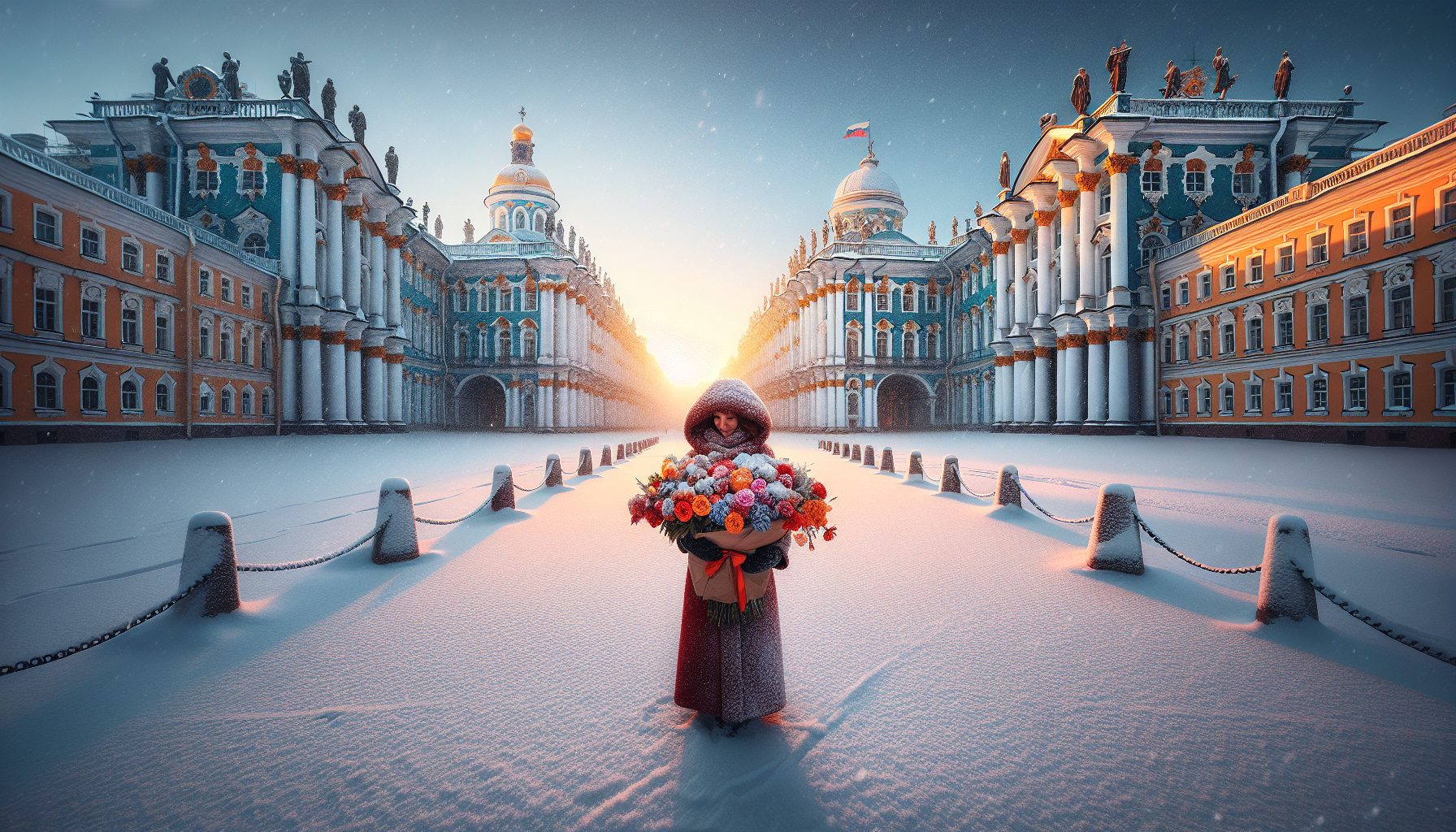 Утренний воздух на Дворцовой площади