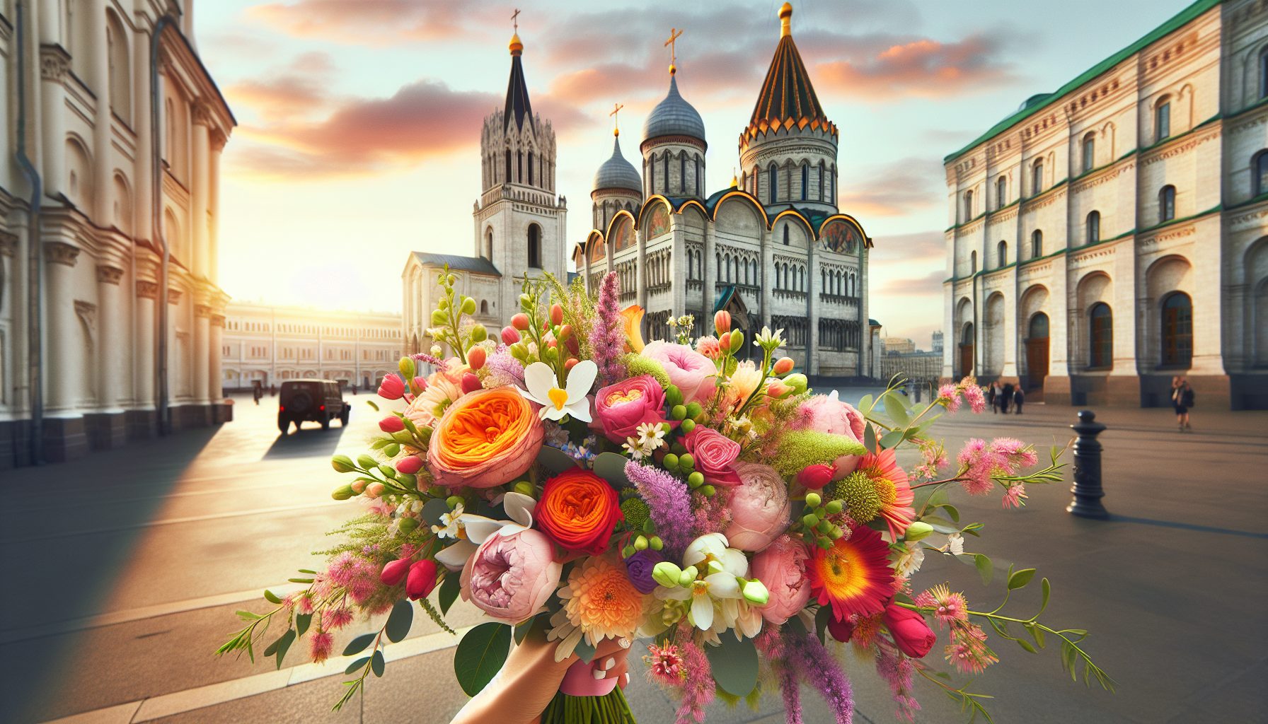 Букет для свидания у собора: не формальность, а часть сценария