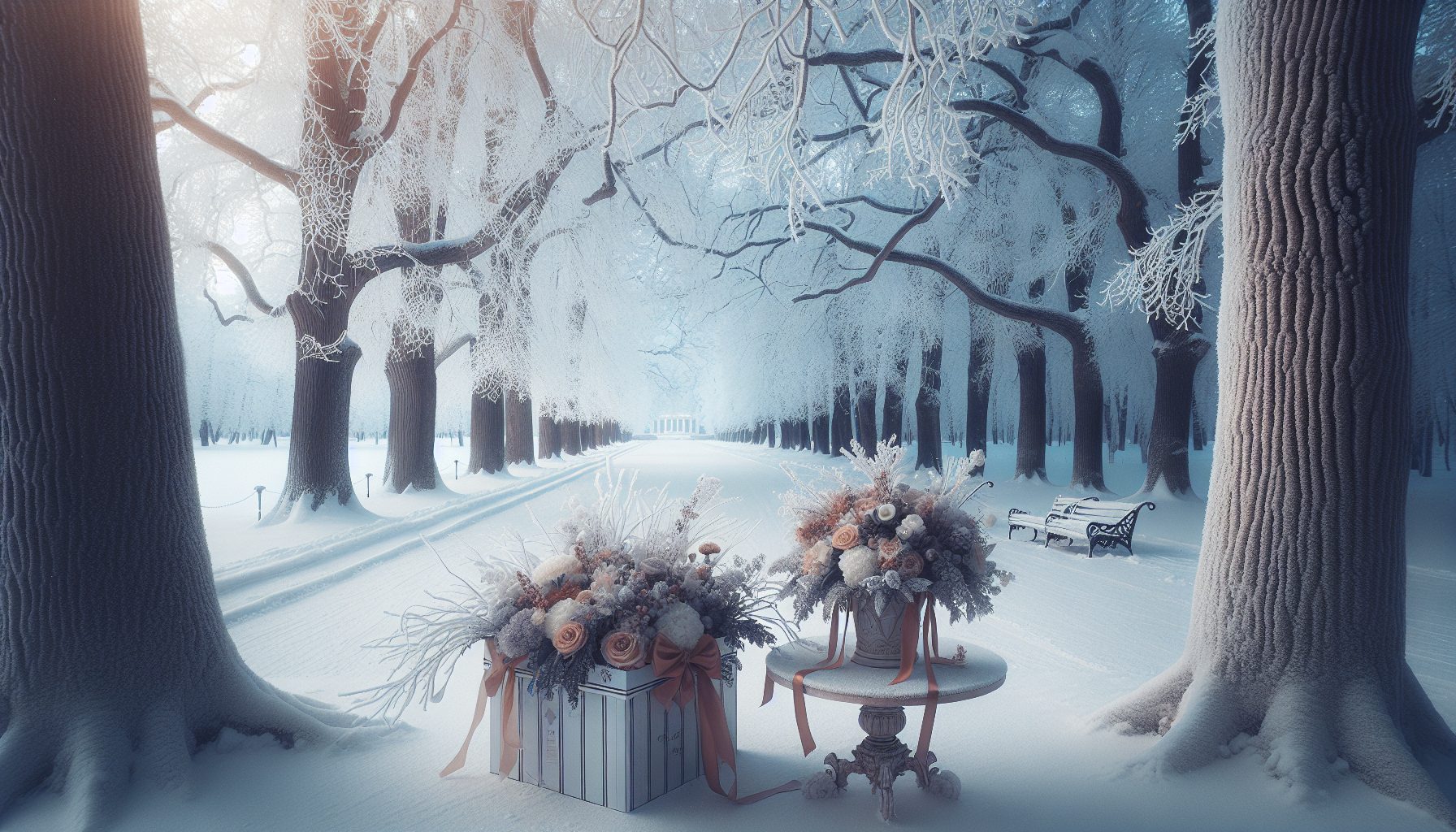 Парки и сады зимой: особенное настроение