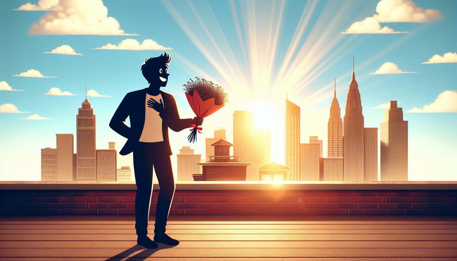 Букет-комплимент перед встречей