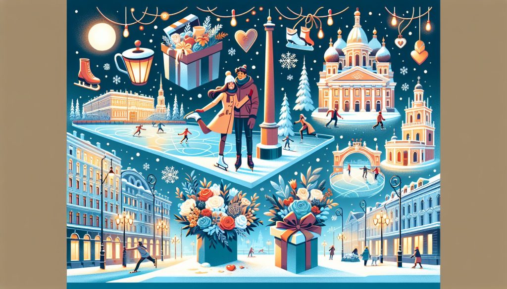 Петербург зимой: катки и огни — для свидания, букеты в шляпной коробке