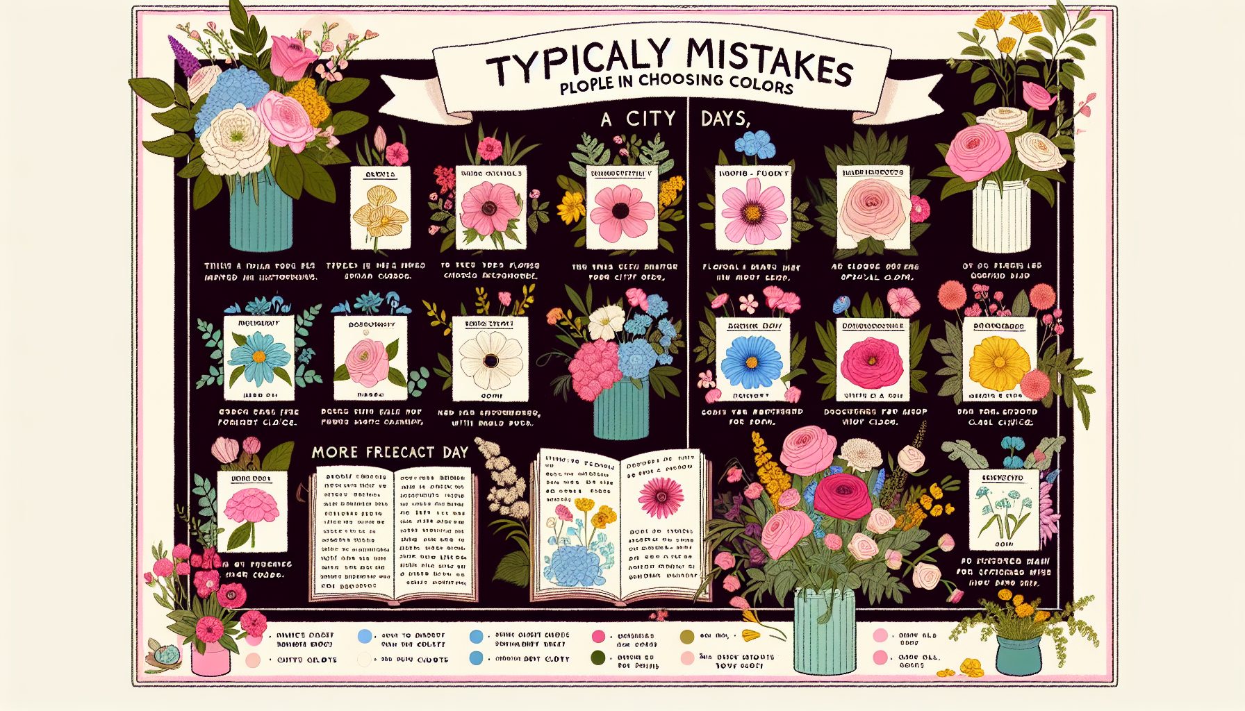 Типичные ошибки при выборе цветов