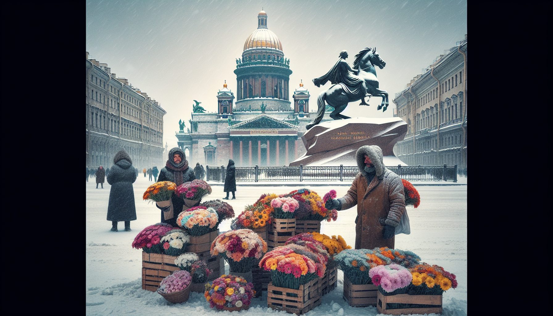 Настроение петербургской зимы и первая мысль о цветах