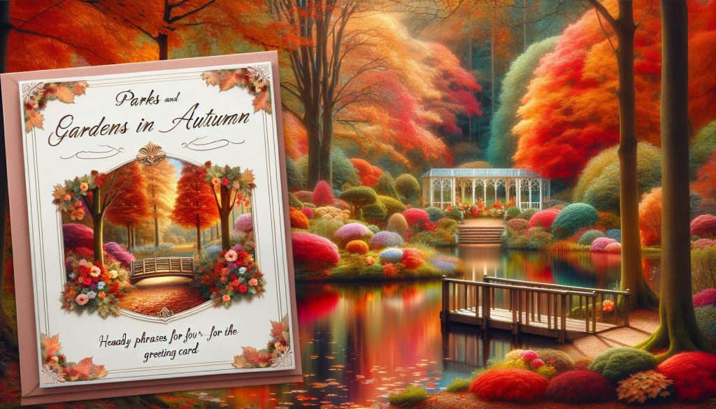 Парки и сады осенью: для предложения руки и сердца — готовые фразы для открытки