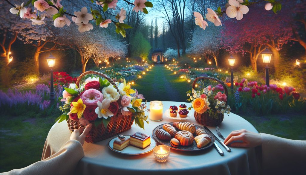Маршрут на вечер весной: ночные экскурсии — для романтического ужина, букет + сладости: где взять набор