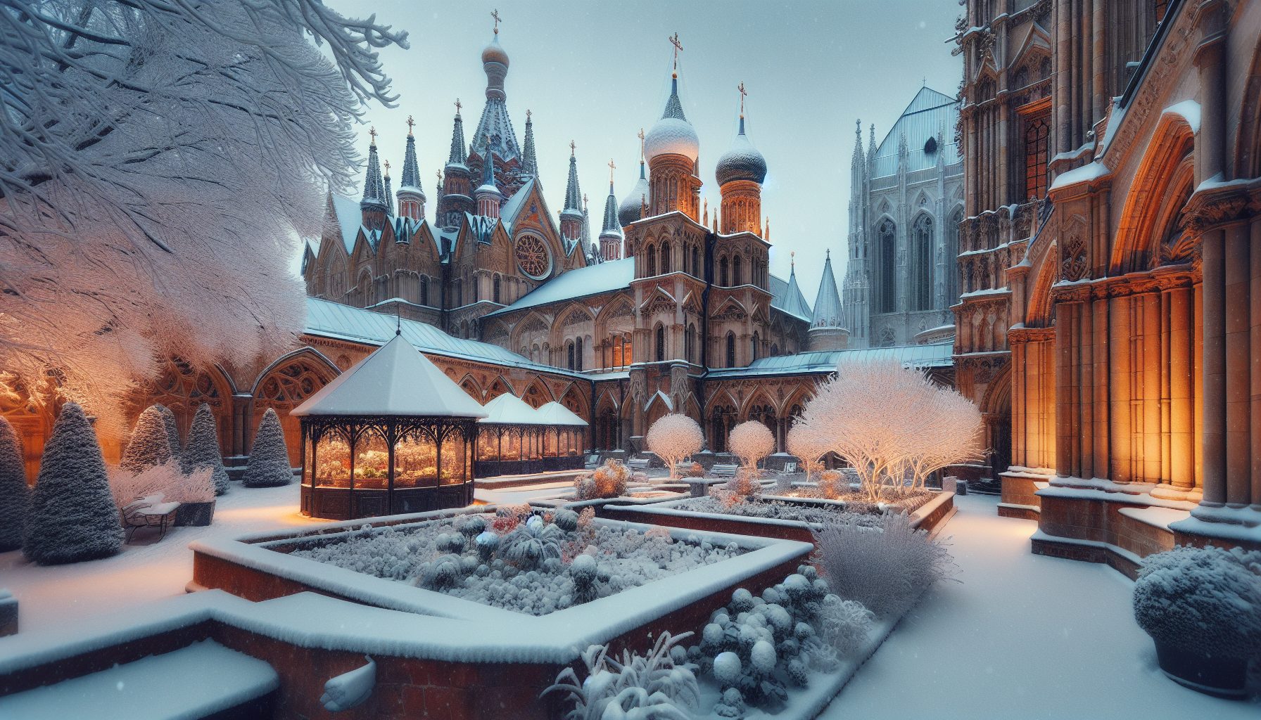 Потаенные дворики и арки вокруг собора