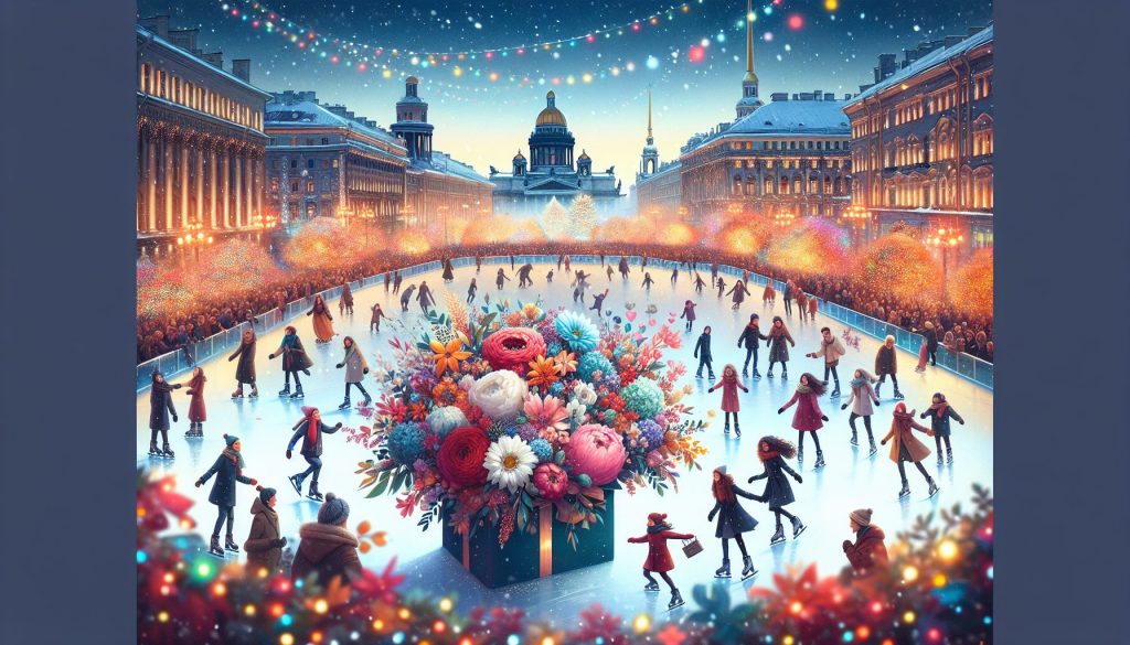 Петербург зимой: катки и огни — для фотосессии, какой букет взять с собой