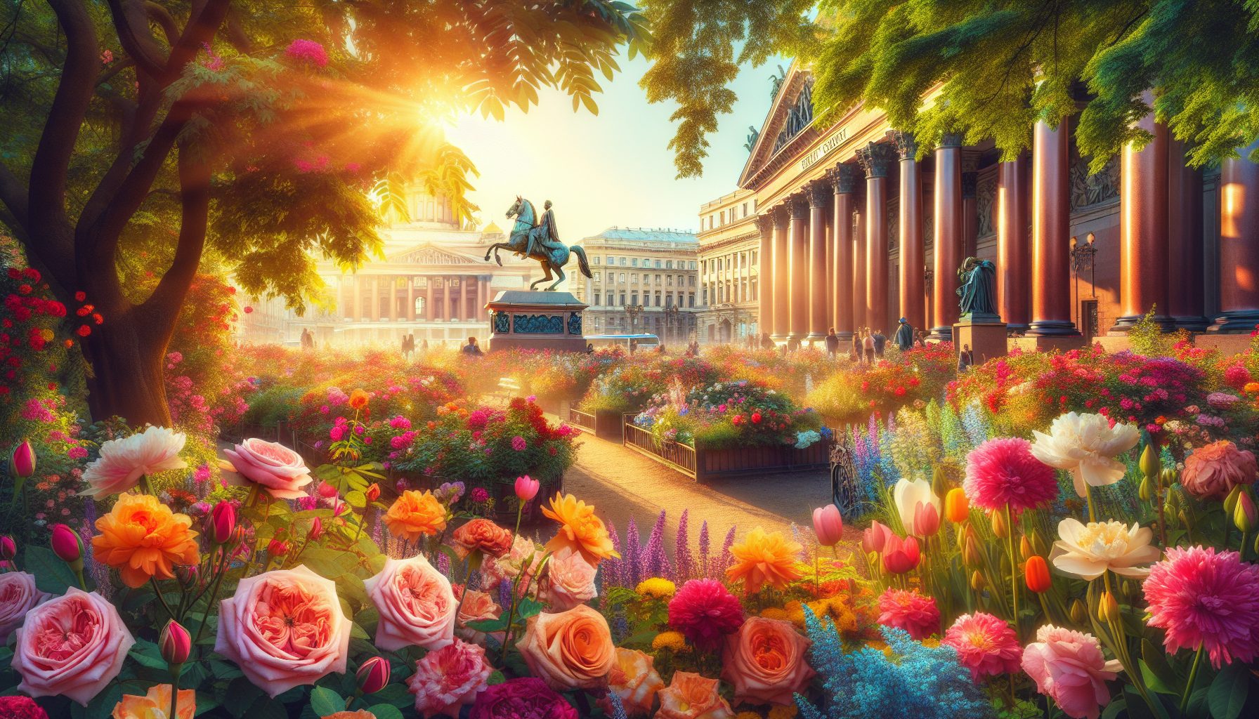 Исаакиевская площадь и весёлое разнотравье