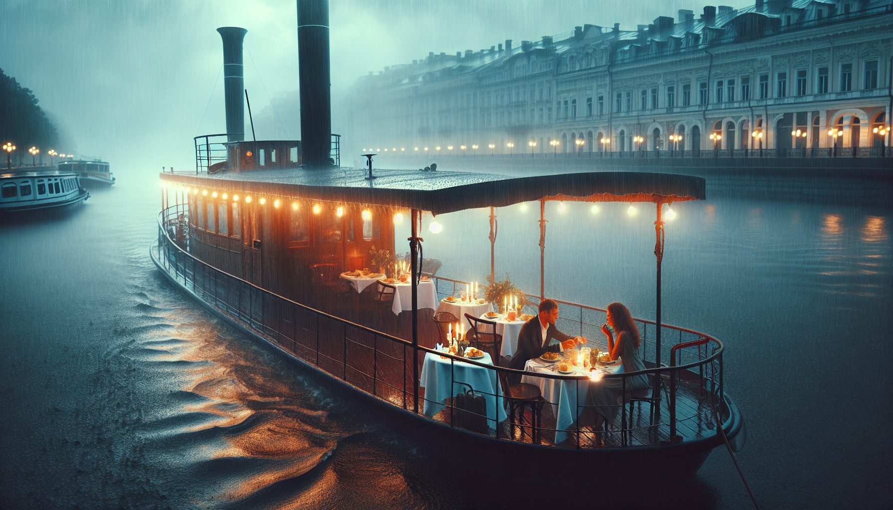 Романтика под дождем: почему теплоход по Неве — не помеха, а подарок