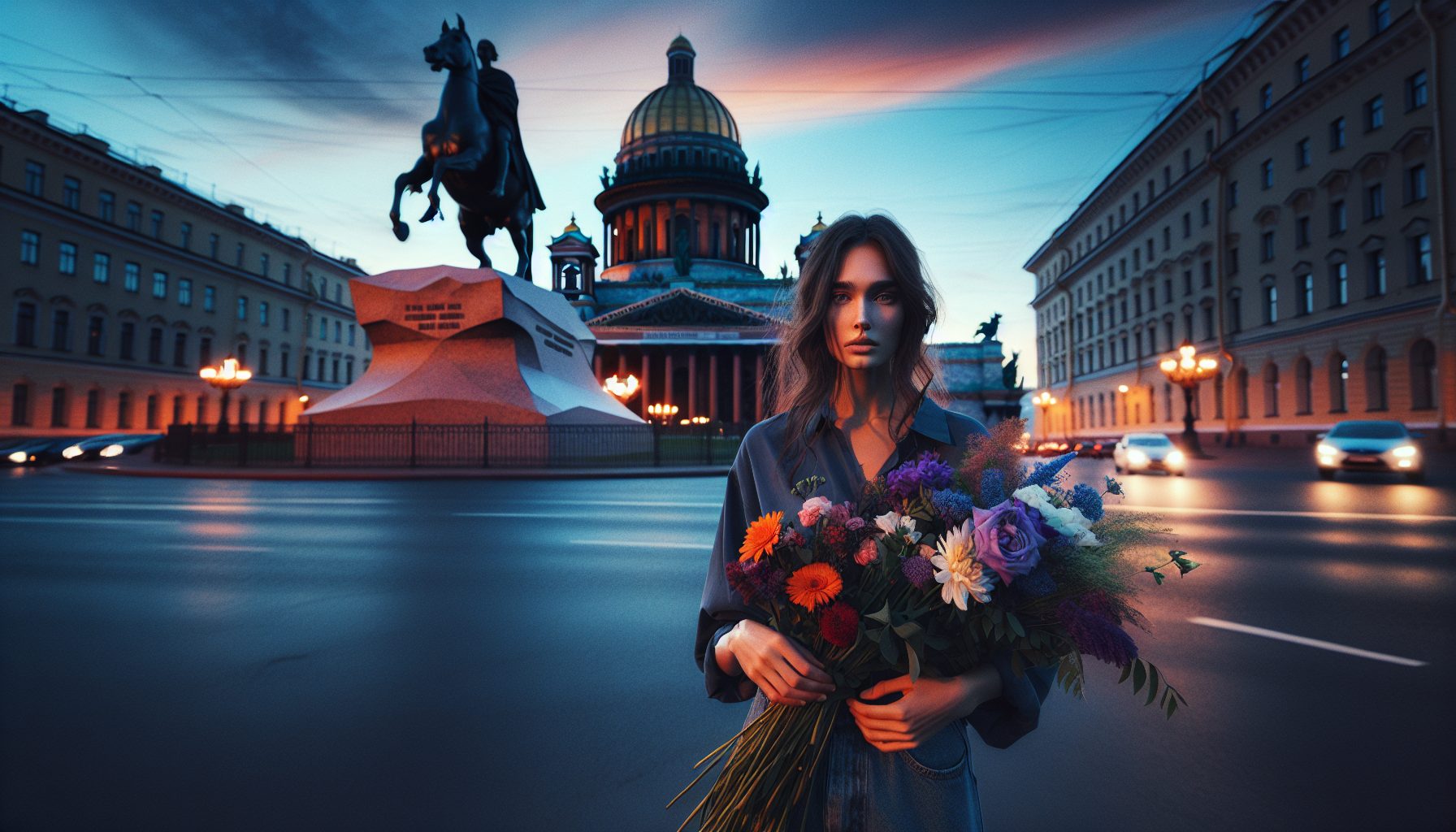 Тёплый вечер и питерское настроение