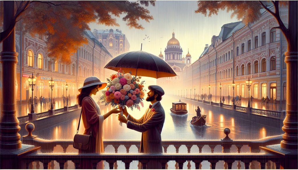 Куда сходить на свидание в дождь: острова дельты Невы на Каменноостровском проспекте — как вручить букет красиво