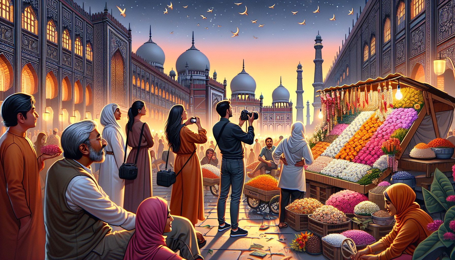 Закат, белые ночи и запах свежих цветов