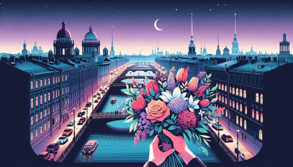 Белые ночи в Петербурге: для вечерней прогулки — какой букет взять с собой