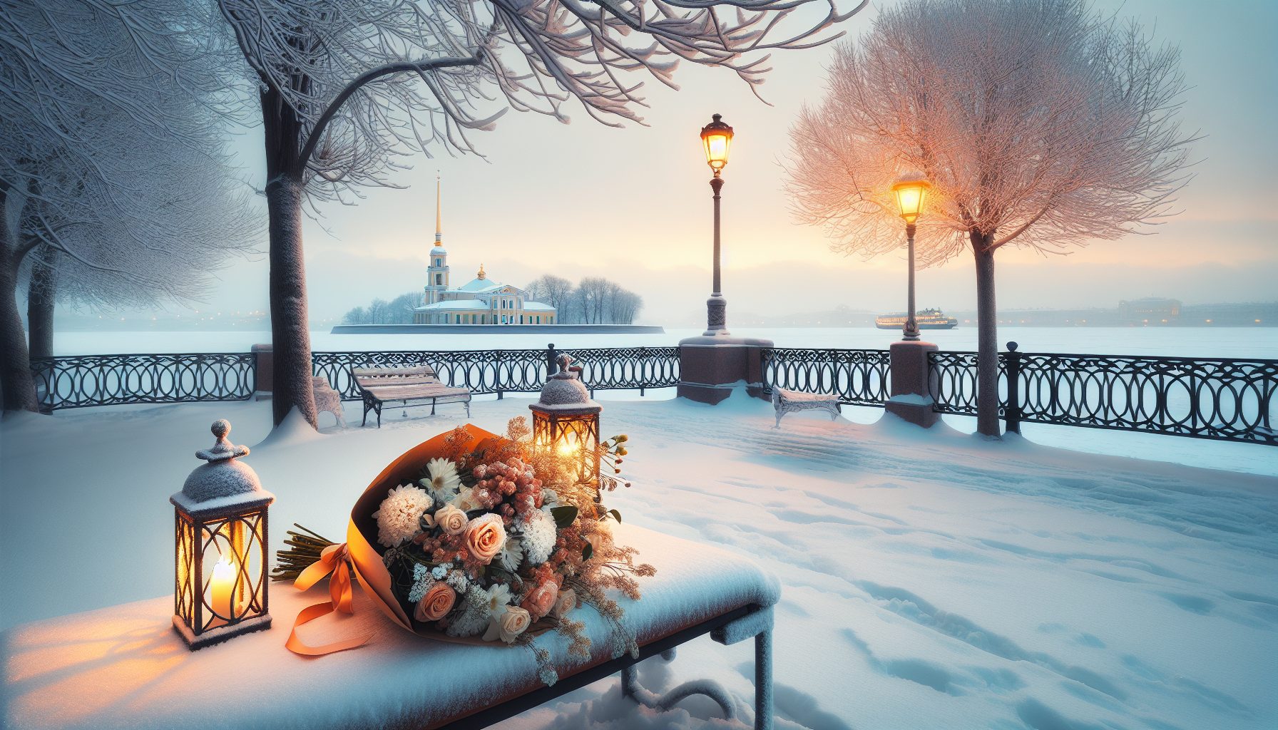 Зимние локации у Стрелки Васильевского острова