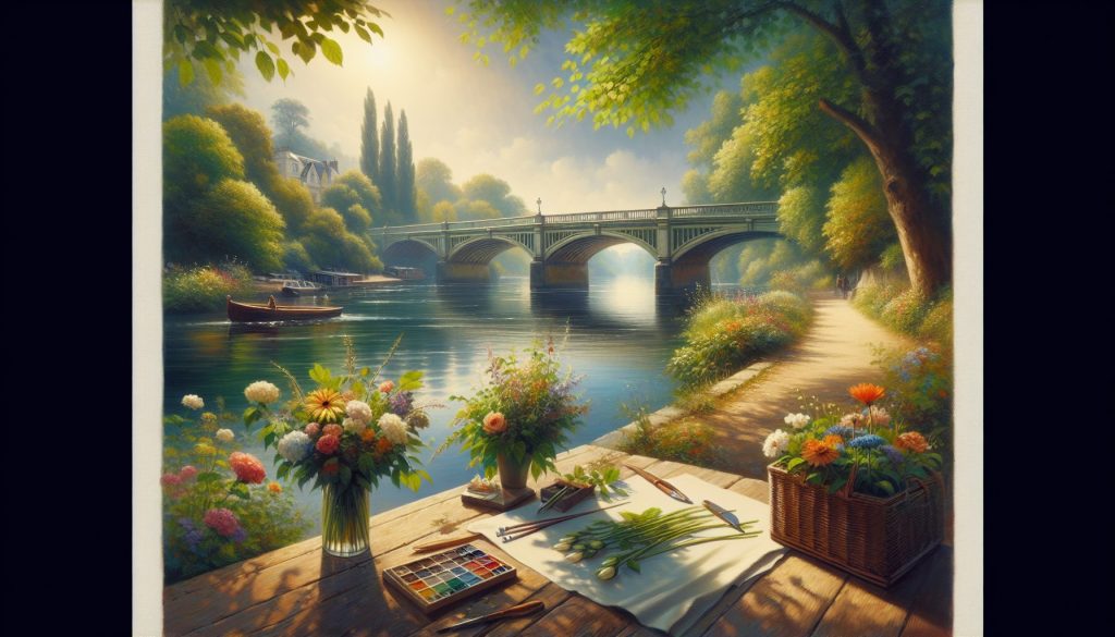 Прогулка по набережным летом: набережные и мосты — букет-комплимент перед встречей