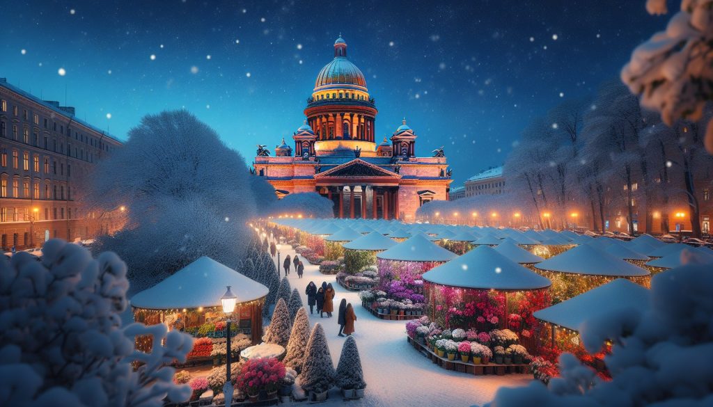 Секретные места у Исаакиевского собора зимой: для вечерней прогулки — лучшие цветочные павильоны рядом