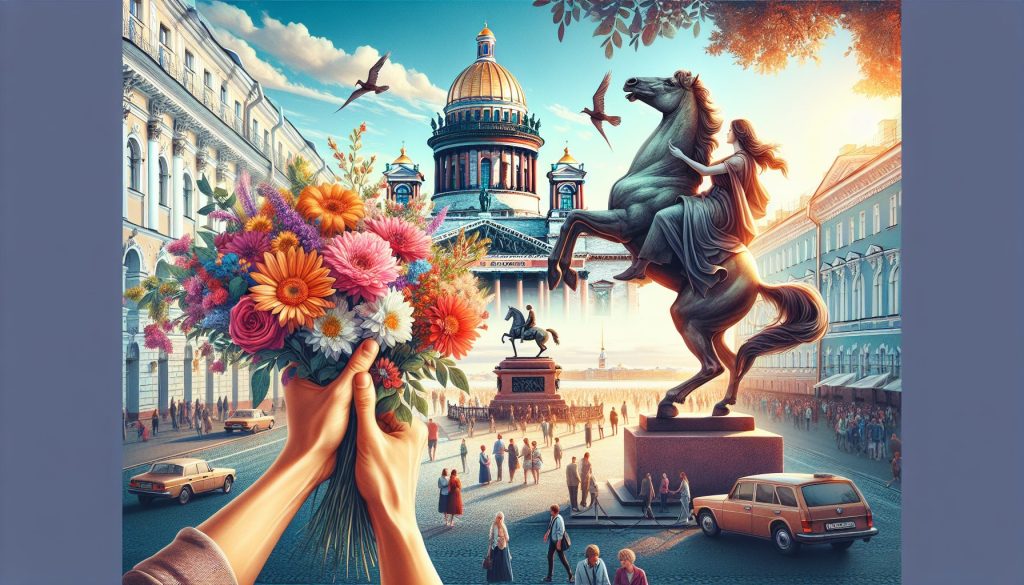 Прогулка у Исаакия и Медного всадника летом: какой букет взять с собой