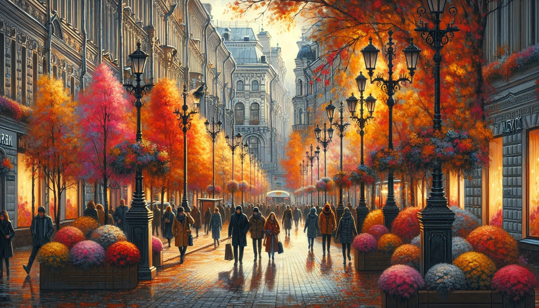 Осенний Каменноостровский проспект: настроение и атмосфера