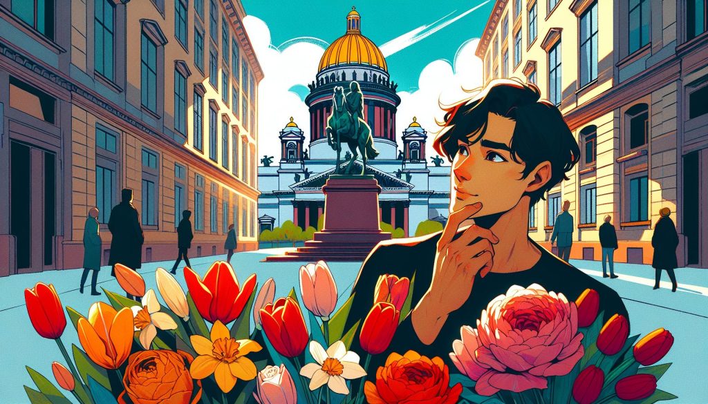 Прогулка у Исаакия и Медного всадника весной: какой букет взять с собой