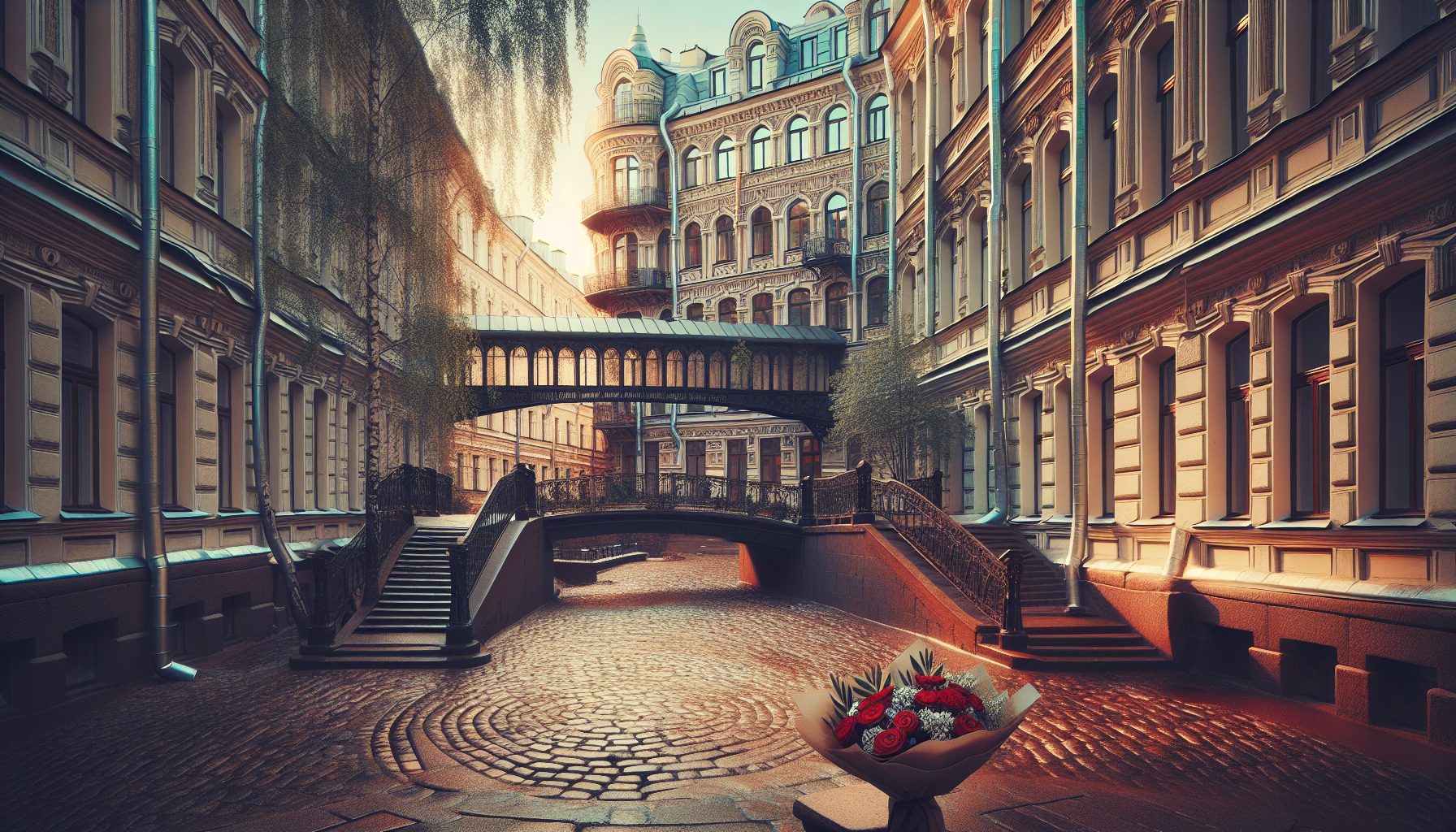 Тихие дворы и мосты Карповки