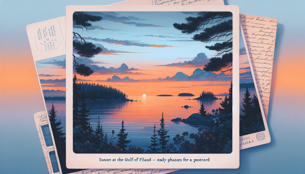Закат на Финском заливе: локации и время — готовые фразы для открытки