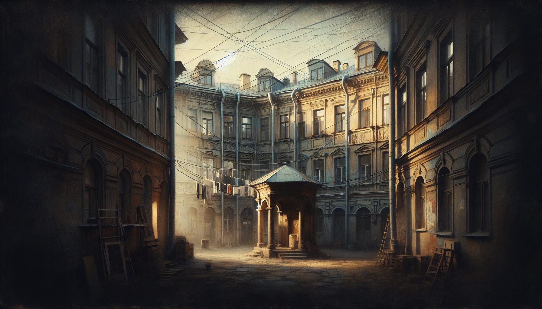 С чего начинается роман с дворами-колодцами