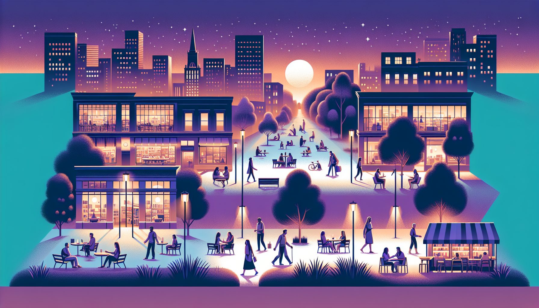 Город после заката: ищем атмосферу без алкоголя
