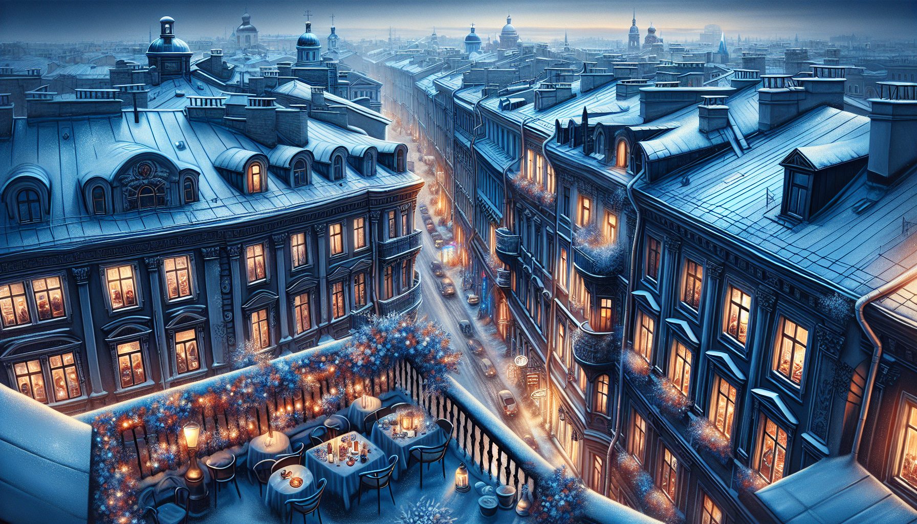 Зимние крыши Петербурга и первая встреча с холодом