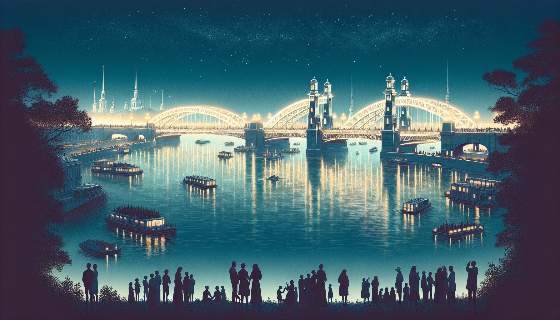 Ночные мосты и их зрители