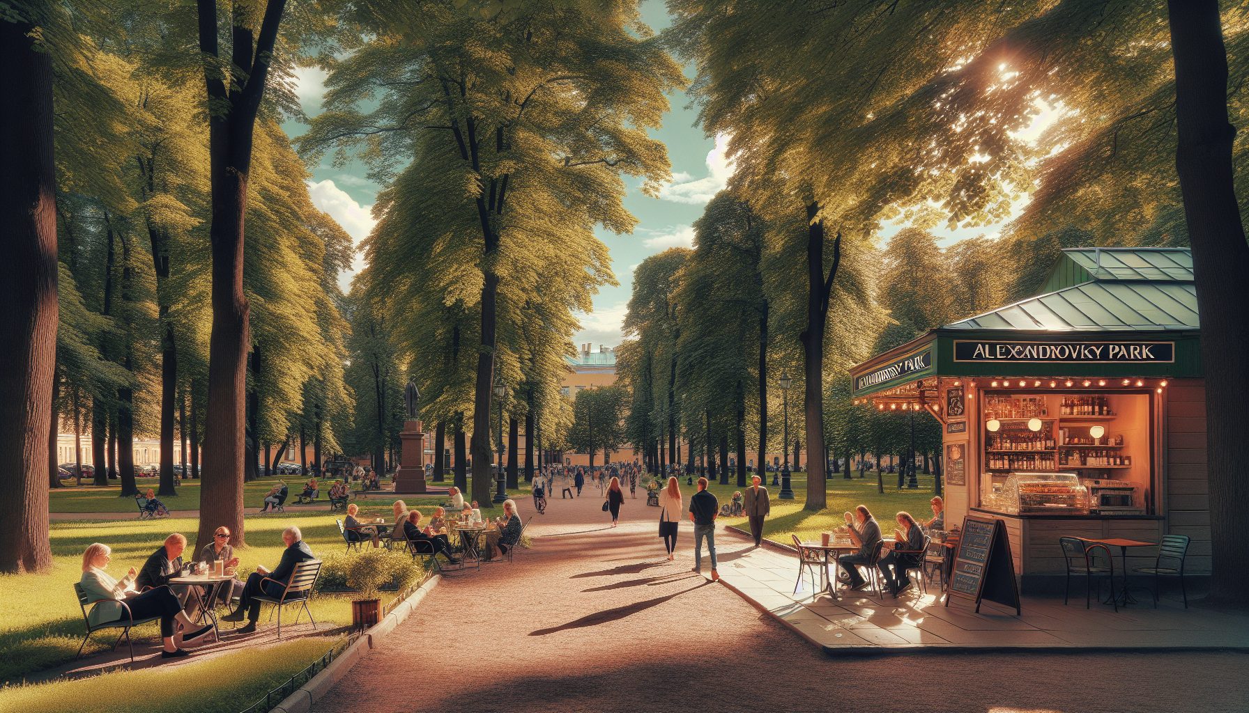 Александровский парк и запах кофе на Петроградке