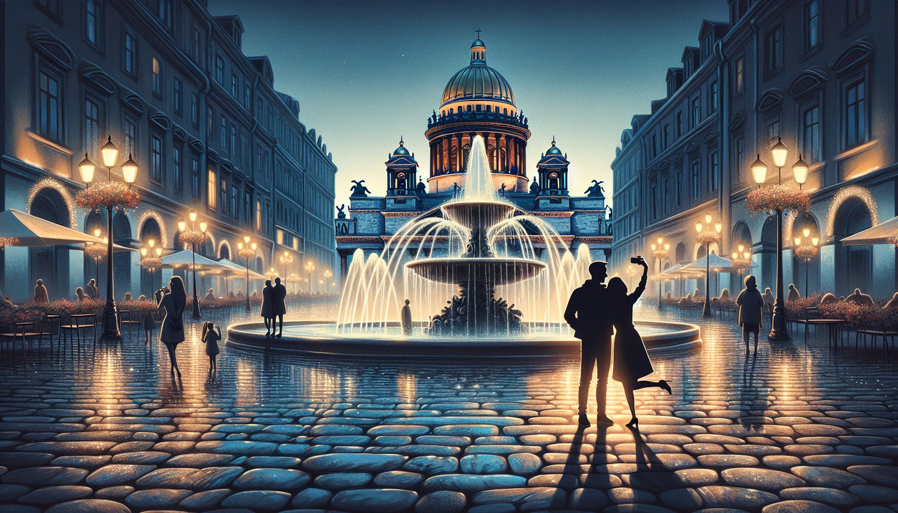 Небольшая история про спонтанное свидание у фонтанов