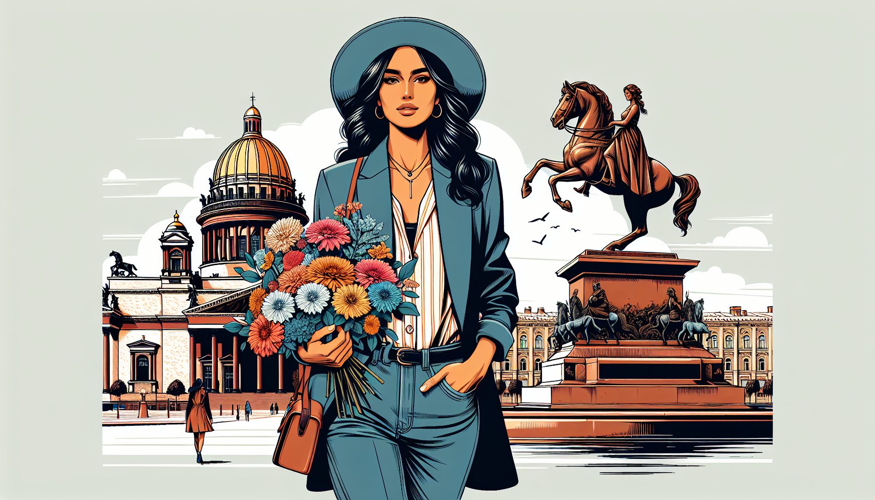 Сочетание одежды и букета: эстетика без фанатизма