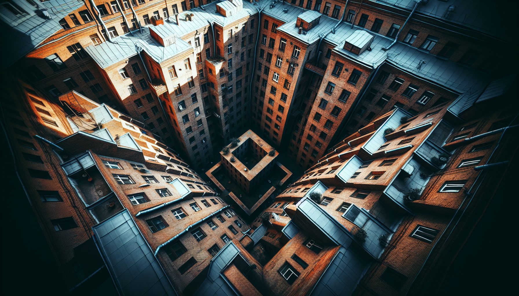 Дворы-колодцы и их геометрия