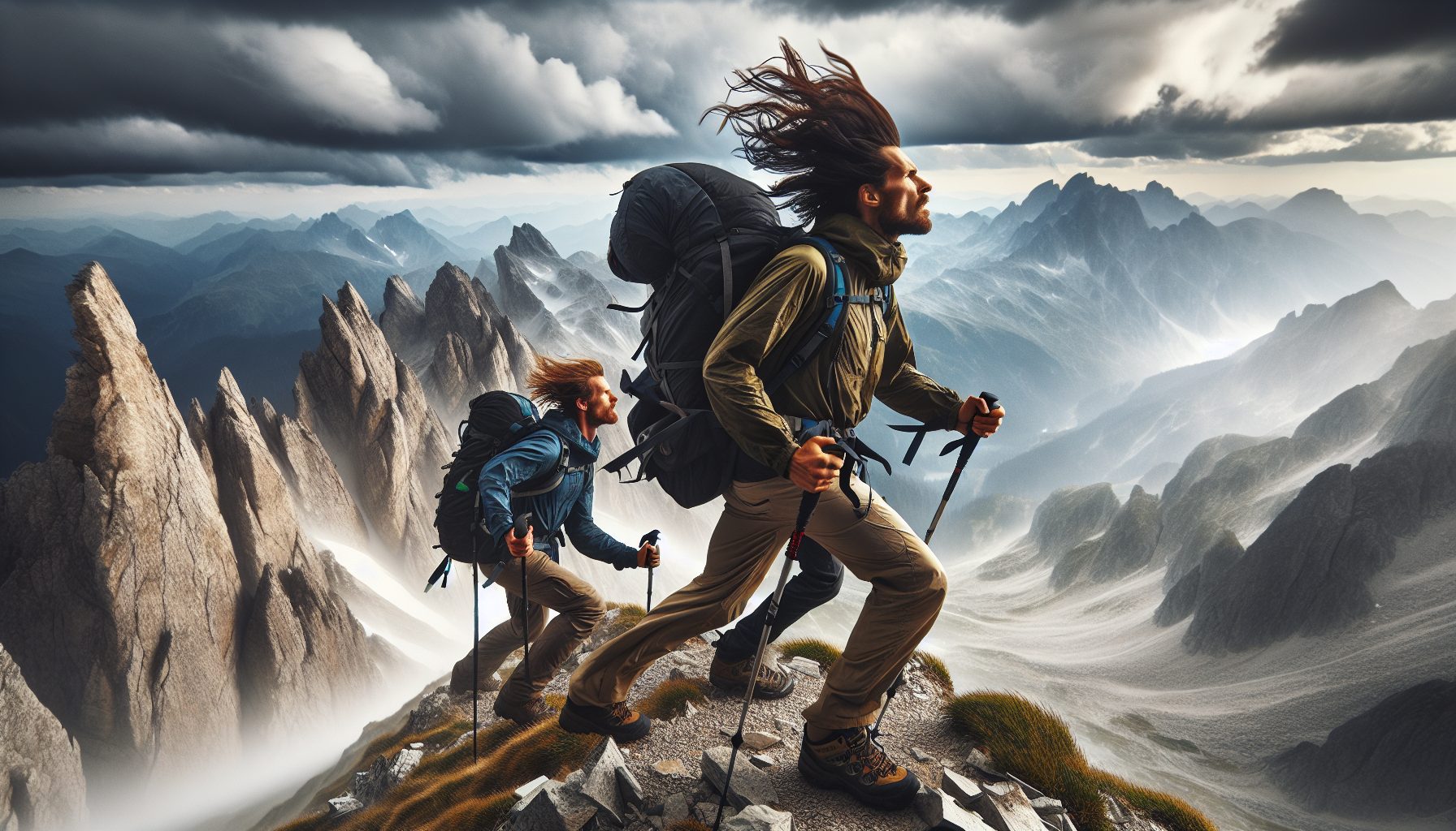 По горам против ветра