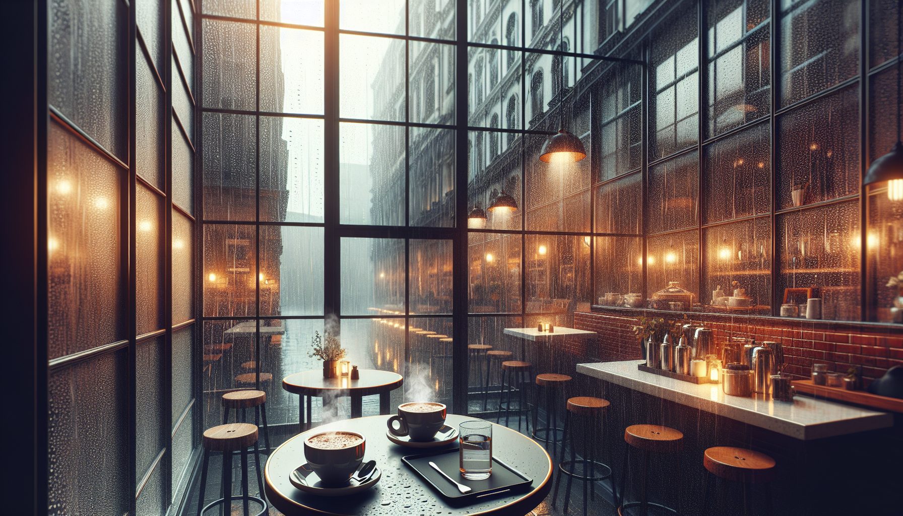 Кофейни с большими окнами и уютом внутри