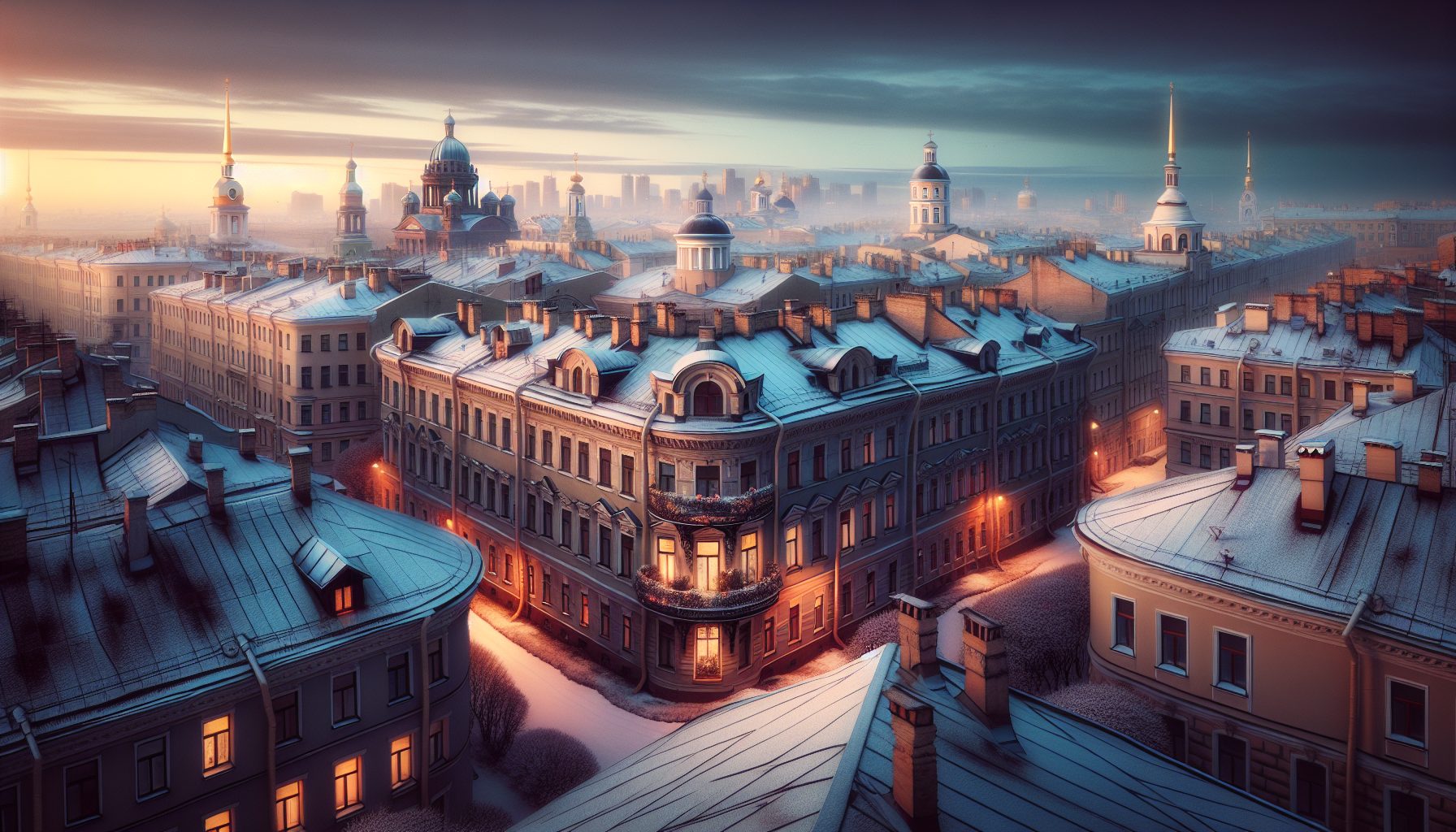 Невские крыши и тихие дворы Петроградки