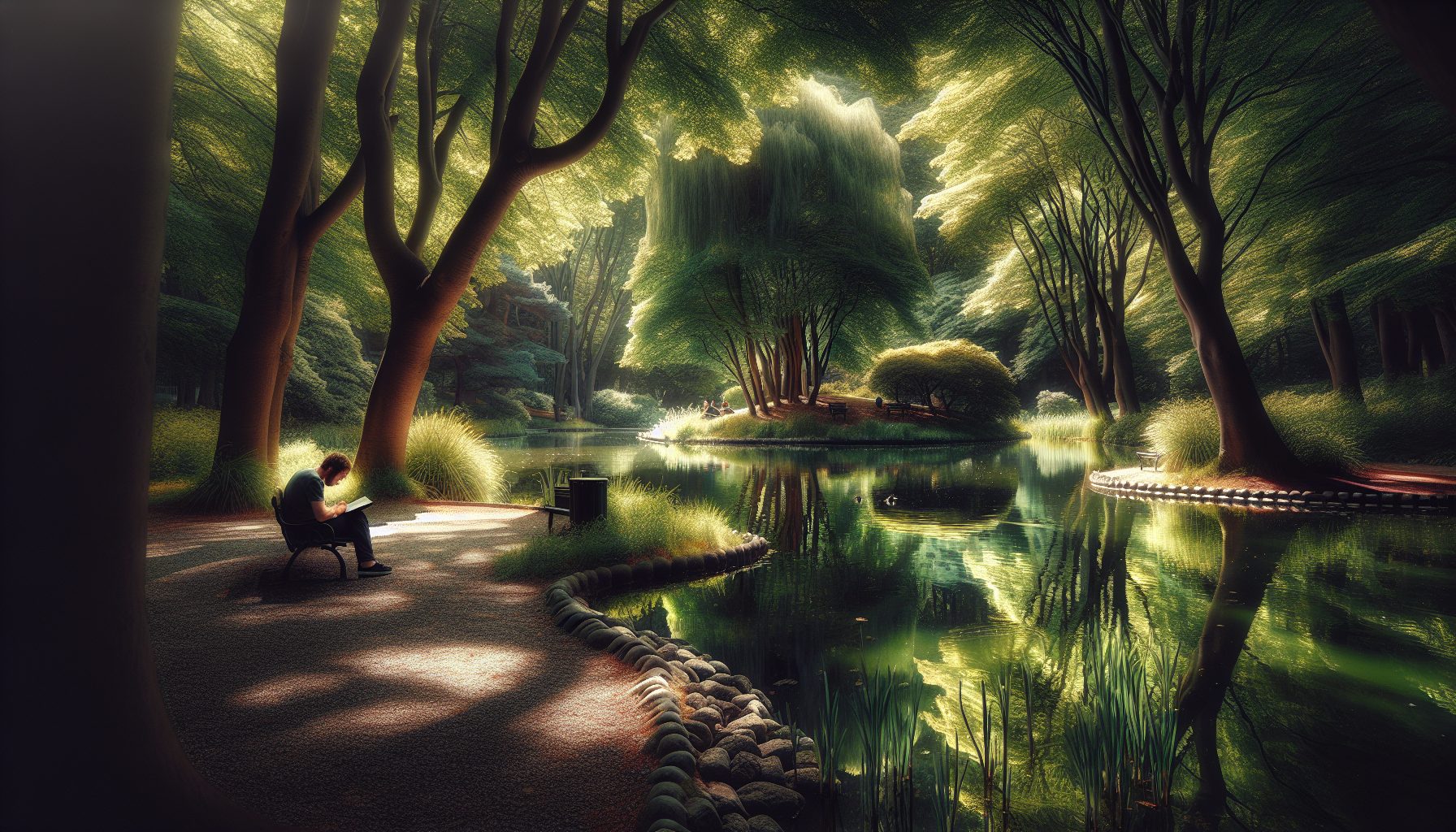 Парк с прудом: вода для тех, кто никуда не успевает