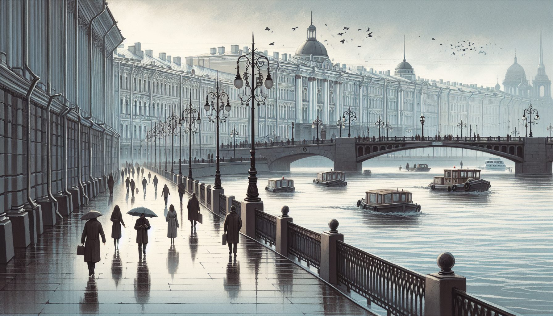 Прогулка у воды: от Дворцовой набережной до стрелки Васильевского