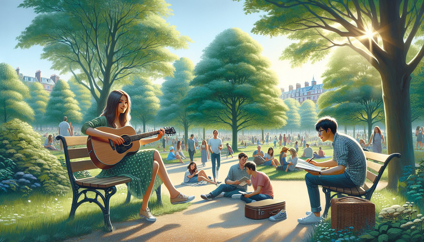 Парки и летние сцены