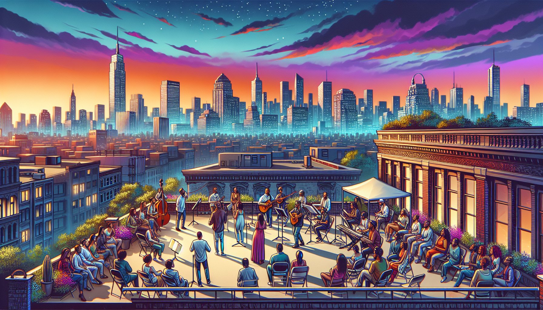 Городские крыши: музыка над суетой