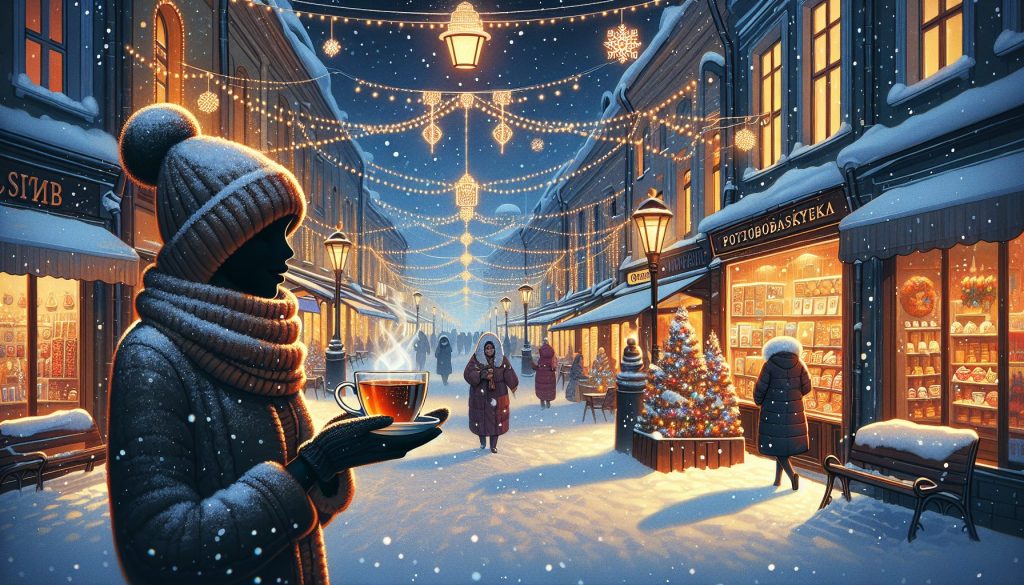 Зимняя прогулка по Петроградской: огни, витрины и горячий чай