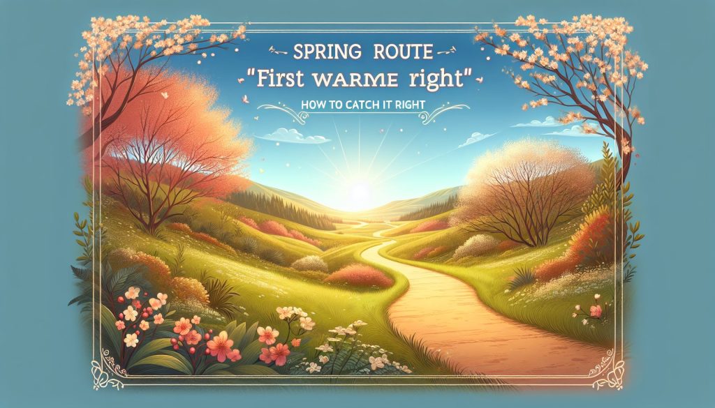 Весенний маршрут «первый тёплый день»: как поймать его правильно
